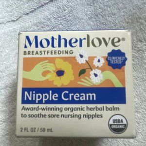 Mother Love Breastfeeding Organic Nipple Cream Organic Herbal Balm Exp. 10/2024